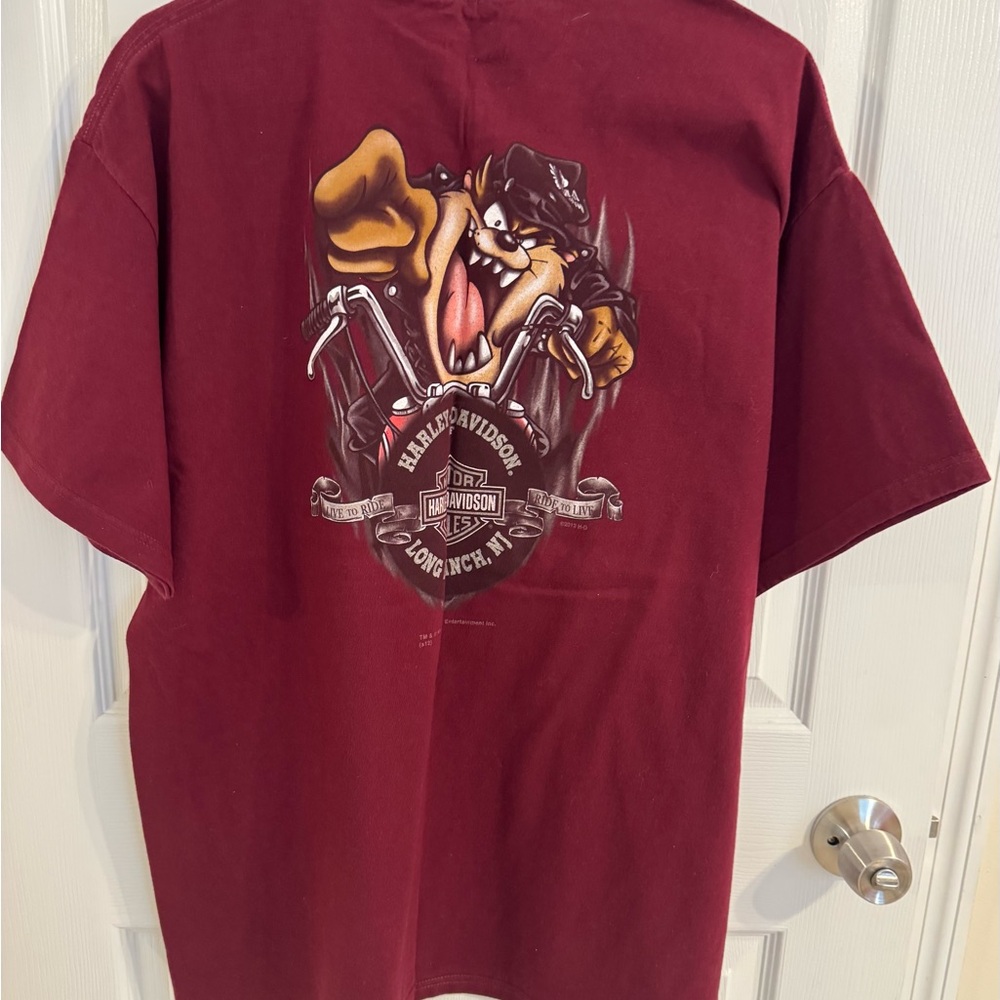 Harley-Davidson Burgundy Graphic Tee - Picture 2 of 4